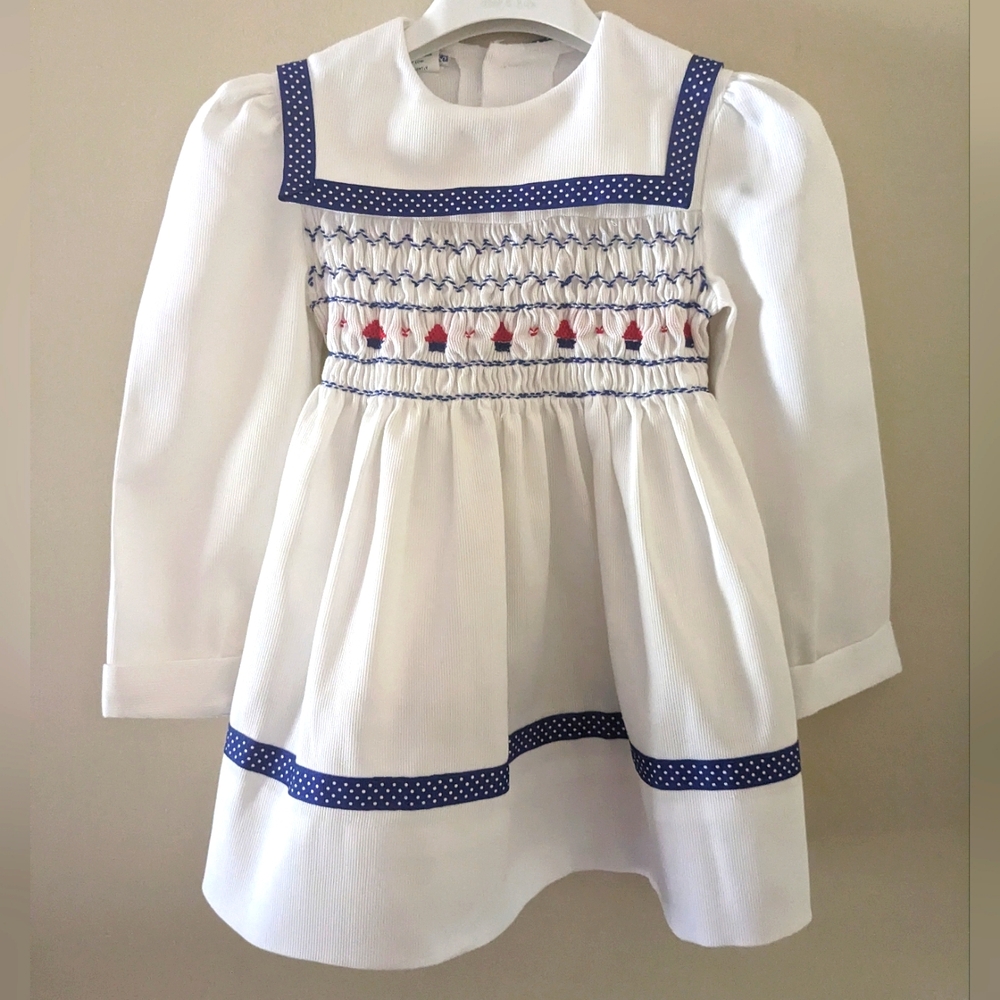 Vintage Polly Flinders Nautical Dress ~ sz 4